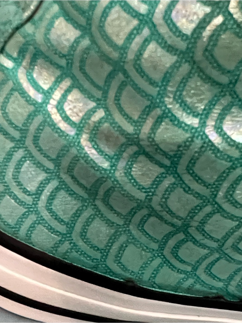 Converse Chuck Taylor All Star High Top Turquoise Mermaid Scale - Picture 8 of 11